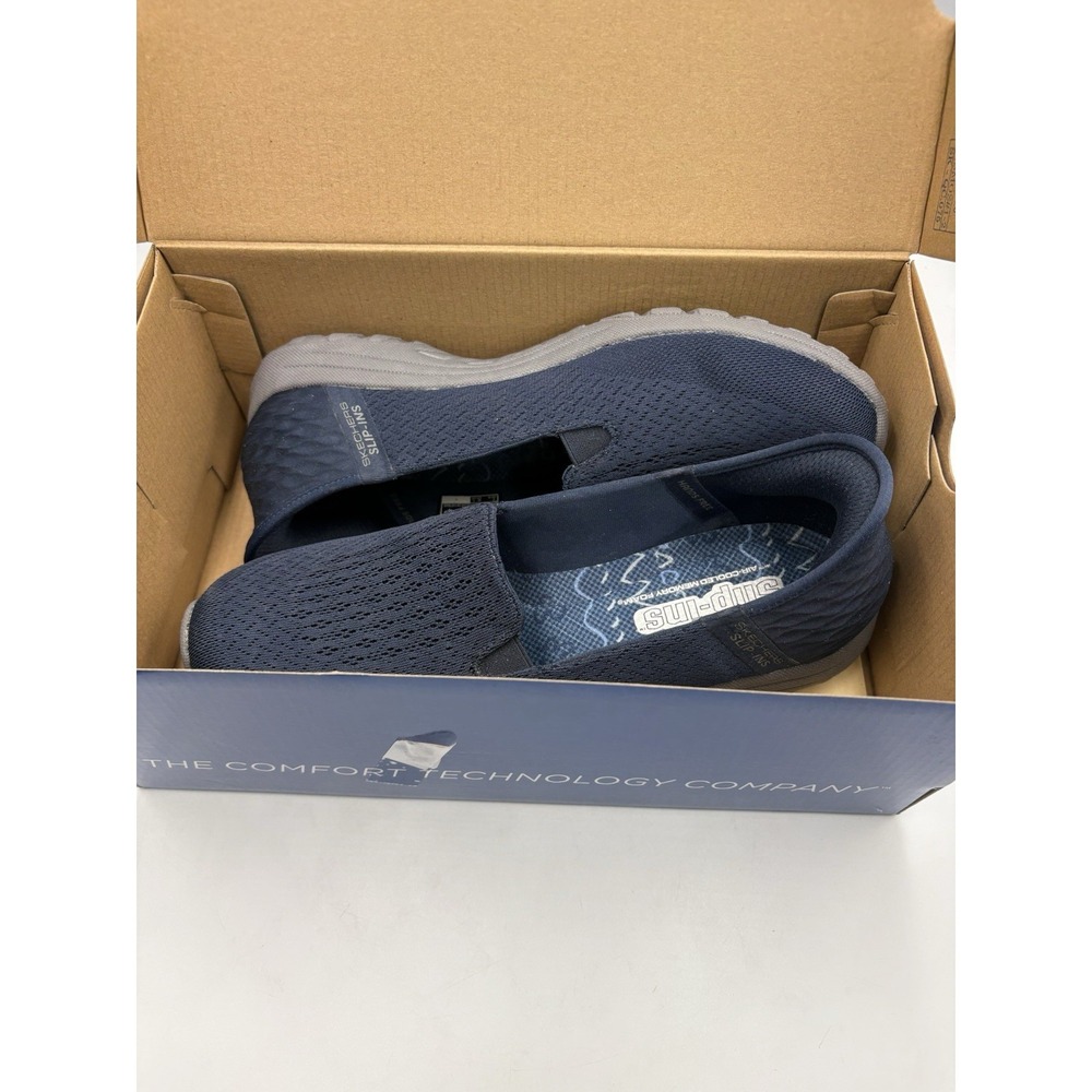 SKECHERS Hands Free Slip-ins Women's Navy Slip-On Casual Memory Foam 8.5 - Picture 2 of 10